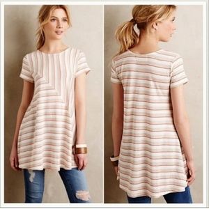 Anthropologie Puella Striped Swing Top